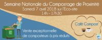 Café-Compost et vente de composteurs à la déchèterie du Plessis-Bouchard. Le samedi 7 avril 2018 au Plessis-Bouchard. Valdoise.  14H00